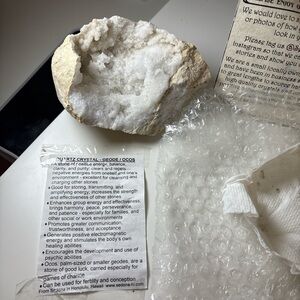 White Quartz Geode Crystal
